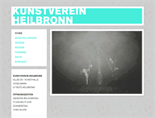 Tablet Screenshot of kunstverein-heilbronn.de